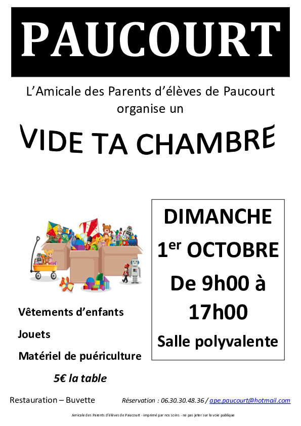 Vide ta chambre 2023