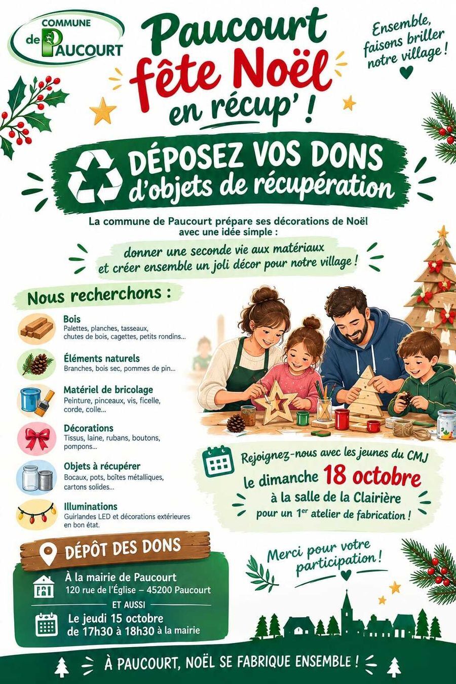 Atelier de fabrication de décors DIY