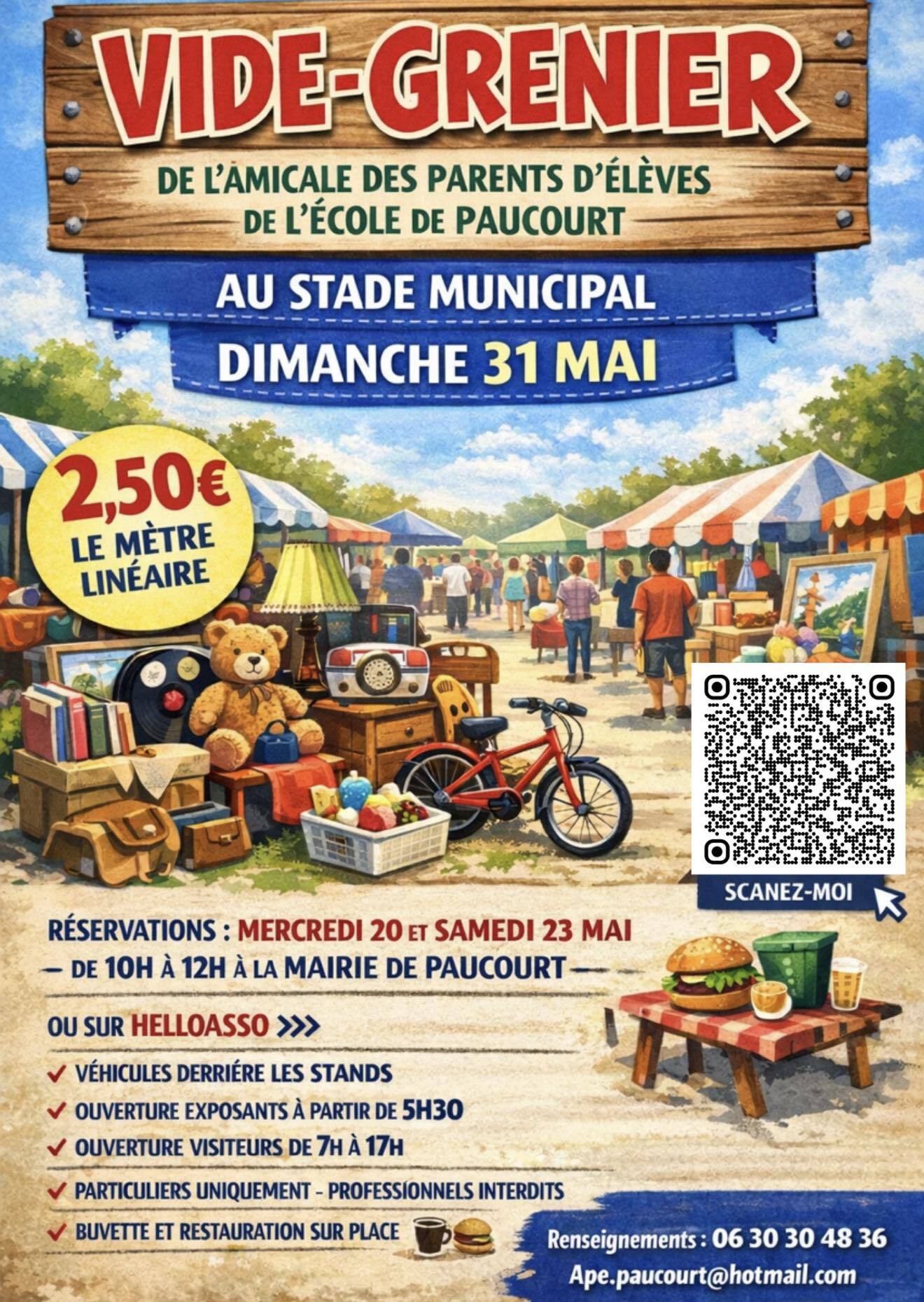 Vide grenier au stade de Paucourt