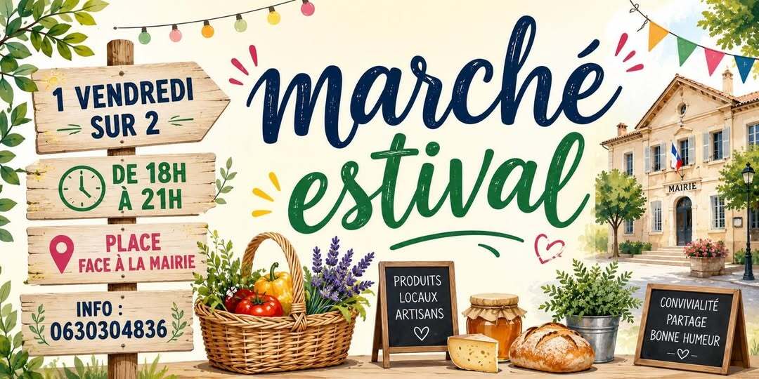 Mise en place d'un marché estival