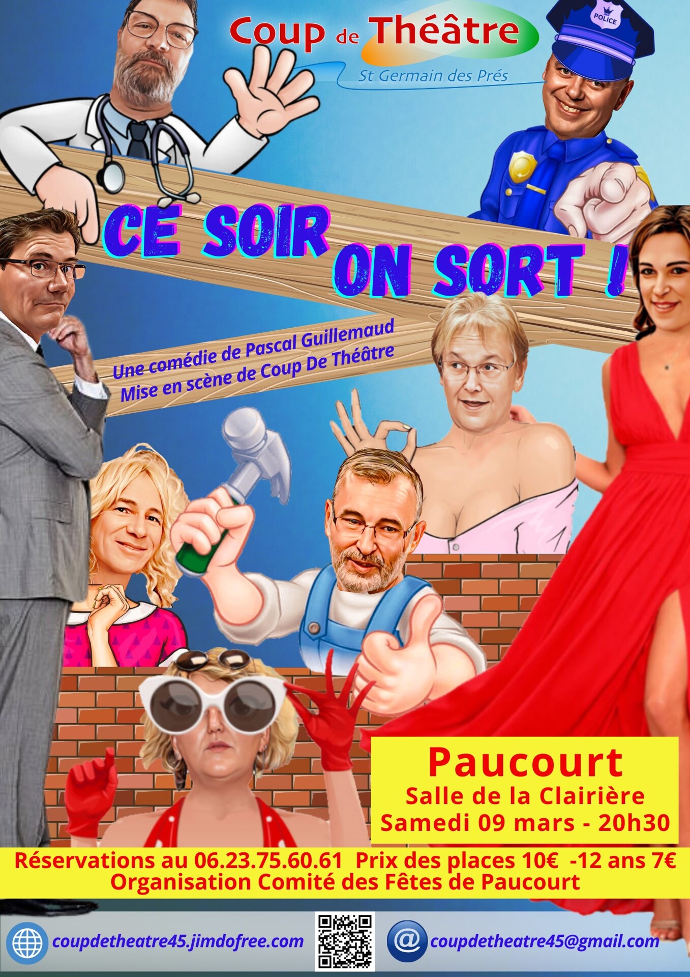 Affiche soirée théâtre