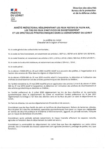 AP_Règlementation des feux festifs de plein air et tir de feux d'artifices