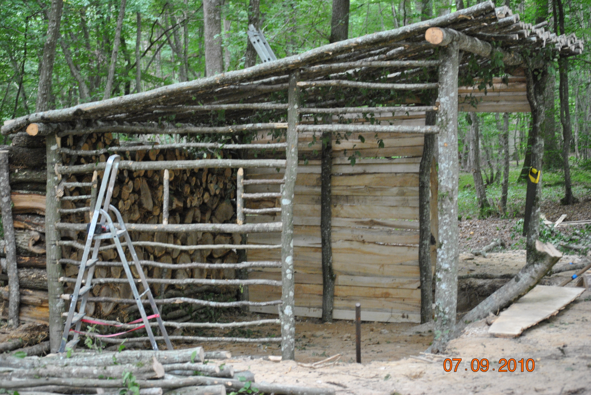 Cabane en construction