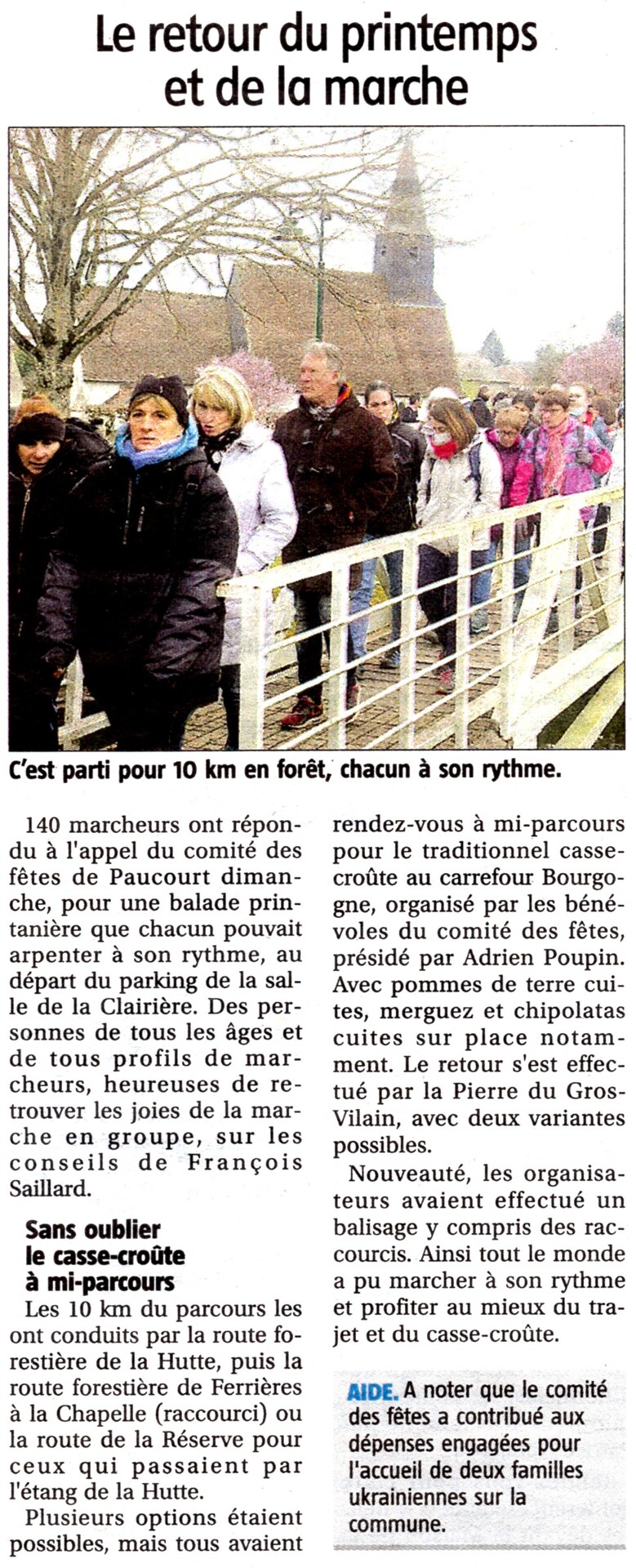 Article de l'Eclaireur du 23.03.2022