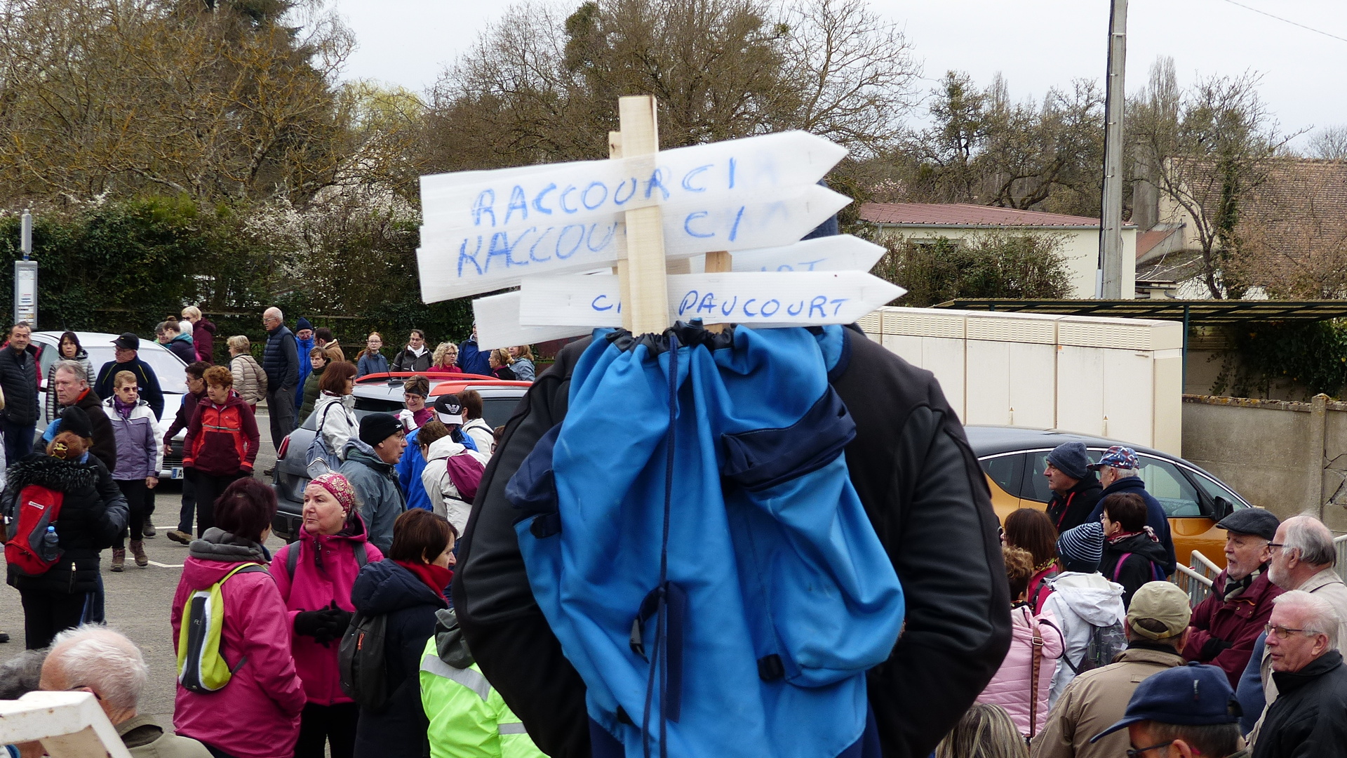 Départ de la balade hivernale