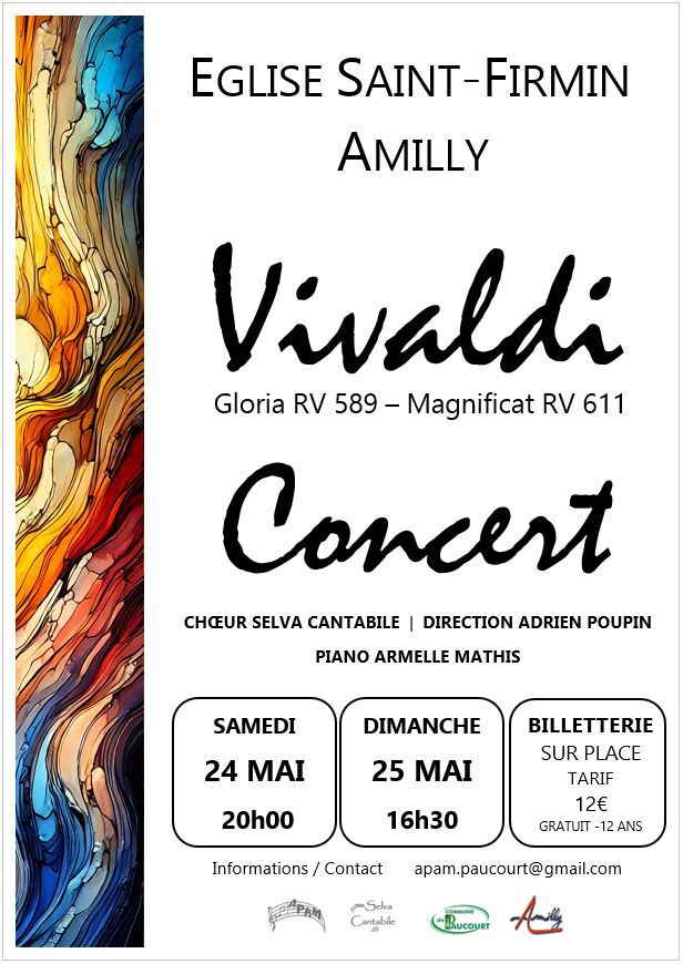 Vivaldi au programme les 24 et 25 mai