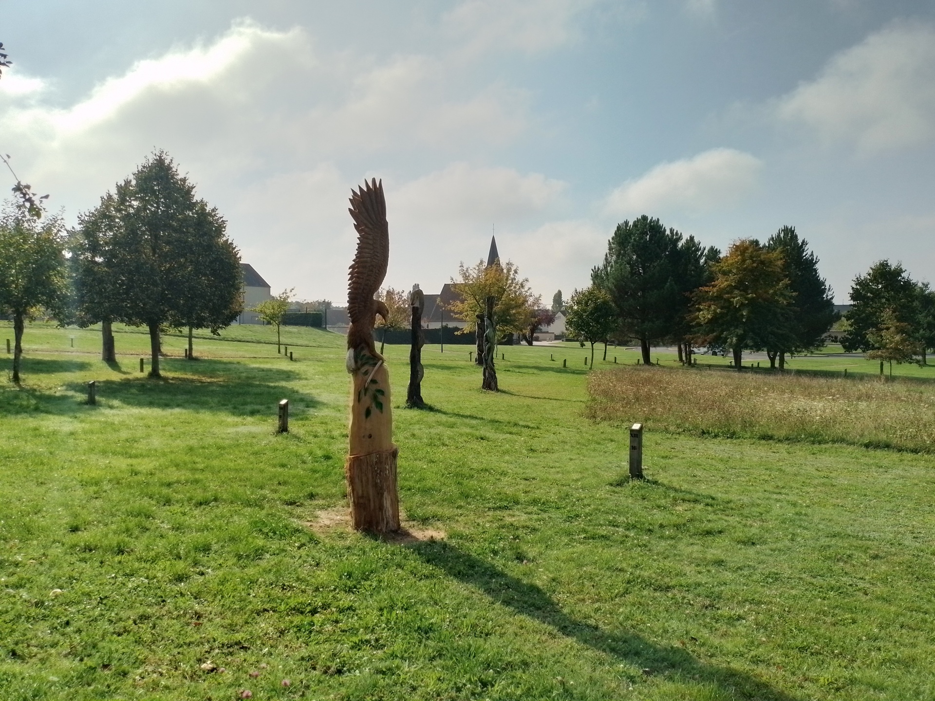 Statues sur l'arboretum